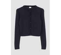 Verkürzte Strickjacke aus Baumwollmix 146/152 blau 2161701.5952.146_152