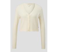 Verkürzte Strickjacke mit Rippstruktur XS creme 2170528.0200.XS