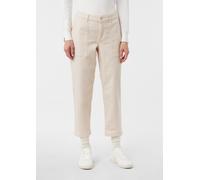 Verkürzte Twill-Hose im Barrel Fit beige 38