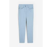 Verkürzte Twill-Hose im Used-Look aus Baumwoll-Mix 44