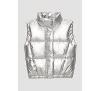 Verkürzte Weste mit Gummizug am Saum XL silber 2149576.0010.XL