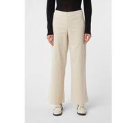 Verkürzte Wide-Leg-Hose aus Cord im Relaxed Fit beige 42/LONG