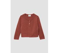 Verkürzter Cardigan aus Ajourstrick 86 rot 2164961.3814.86