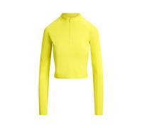 Verkürzter Pullover aus Jersey XS Yellow