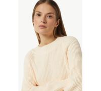 Verkürzter Strickpullover im Relaxed Fit creme 46