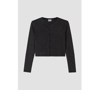 Verkürztes Longsleeve im Slim Fit mit Waschung 170/176 schwarz 2152794.9999.170_176