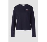 Verkürztes Longsleeve mit Stickerei-Detail 40 blau 2172640.59D0.40