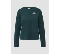 Verkürztes Longsleeve mit Stickerei-Detail 44 Blau 2172640.69D0.44