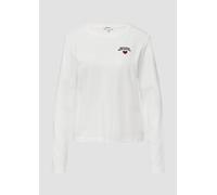 Verkürztes Longsleeve mit Stickerei-Detail 48 creme 2172640.02D0.48