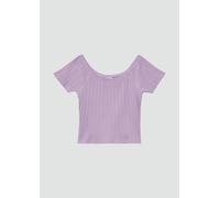 s.Oliver RED LABEL Slim Fit T-Shirt mit Off-Shoulder-Ausschnitt in Flieder, Größe 146