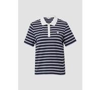 Verkürztes Pique-Poloshirt mit Patch 44 blau 2169290.59G7.44