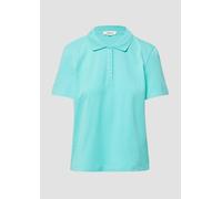 Verkürztes Poloshirt aus Baumwollpiqué 40 türkis 2167009.6099.40