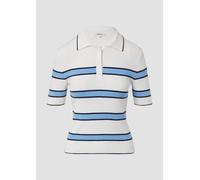 Verkürztes Strick-Polo im Slim Fit 36 creme 2167976.02X1.36