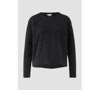 Verkürztes Sweatshirt mit Naht-Details 32 schwarz 2172335.9999.32