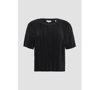 s.Oliver RED LABEL Regular Fit T-Shirt mit Plissee in BLACK, Größe 34