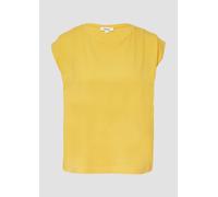 Verkürztes T-Shirt mit Faltendetails 46 gelb 2166317.1395.46