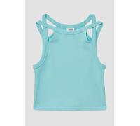 Verkürztes Tanktop aus Rippware mit Cut-outs 134/140 rot 2165028.6115.134_140