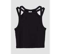 Verkürztes Tanktop aus Rippware mit Cut-outs 146/152 rot 2165028.9999.146_152