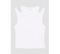 Verkürztes Tanktop im Slim Fit mit Cut-out-Details 146/152 weiß 2161928.0100.146_152