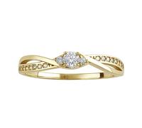 Verlobungsring aus Gelbgold 585 mit Brilliance Zirconia ringgröße 50