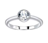 Verlobungsring aus Silber 925 ISADORA mit Swarovski® Zirkonia ringgröße 55
