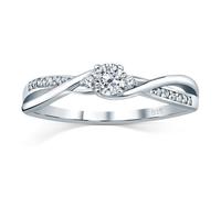 Verlobungsring aus Silber 925 mit Swarovski® Zirkonia ringgröße 48