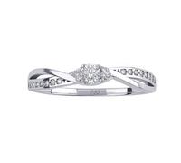 Verlobungsring aus Weißgold 585 mit Zirkonia Brilliance Zirconia ringgröße 57