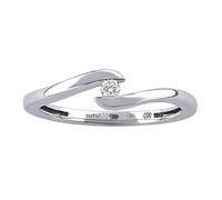 Verlobungsring aus Weißgold 585 Zoey mit echtem Diamanten 0,05 Karat ringgröße 48