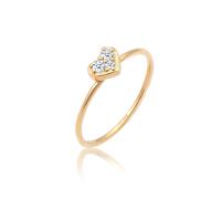 Ring Herz Trio Diamant (0.075 Ct.)Romantik 585 Gelbgold DIAMORE Gold 4N299/60X58