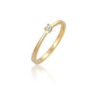 Elli DIAMONDS Solitär Verlobung Diamant 0.11 ct. 585 Gelbgold 56 Damen