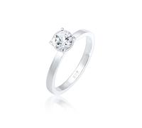 Elli PREMIUM Verlobung Solitär Topas Edelstein 925er Silber 54 Damen