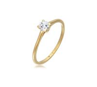Elli PREMIUM Topas Solitär Verlobungsring 375 Gelbgold 58 Damen