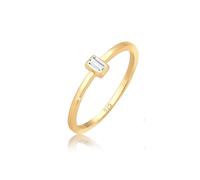 Verlobungsring ELLI PREMIUM "Topas Weiß 925 Sterling Silber" Gr. 58, gold, Fingerringe, Damen, 58mm, Silber 925 (Sterlingsilber), 1mm, Verlobungsring (33909358-58) gold
