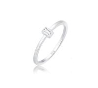 Verlobungsring ELLI PREMIUM "Topas Weiß 925 Sterling Silber" Gr. 58, silber, Fingerringe, Damen, 58mm, Silber 925 (Sterlingsilber), 1mm, Verlobungsring (89177554-58)