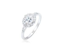 Elli PREMIUM - Verlobung Zirkonia Steine Romantisch 925 Silber Ringe Damen