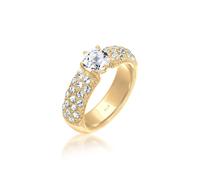 Elli PREMIUM - Verlobungsring 925 Silber, mit Kristallen von Swarovski® Ringe 1 ct Damen (89.99 € / 1 ct)
