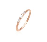 Verlobungsring ELLI "Ring Zirkonia Marquise Elegant Verlobung 925 Silber" Gr. 58, rosa (rosegold), Fingerringe, Damen, 58, Silber 925 (Sterlingsilber), Verlobungsring (20383026-58) rosegold