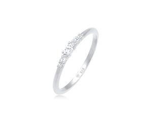 Verlobungsring ELLI "Zirkonia Marquise Elegant Verlobung 925 Silber" Gr. 58, silber, Fingerringe, Damen, 58mm, Silber 925 (Sterlingsilber), Verlobungsring (98747128-58) silber