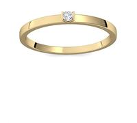 Verlobungsring Gold 585 Diamant 0,04 Carat H/si **sehr gute Qualität** +inkl. Luxusetui+ Diamantring solitär schmal dünn Goldring Diamant 585 Diamant Ring Gold Diamantring Gelbgold FF51GG585BRFA53