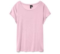 VERO MODA Damen VMAVA Plain SS TOP GA JRS NOOS T-Shirt, Pink-A-Boo, Small