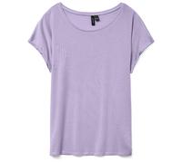 VERO MODA Damen VMAVA Plain SS TOP GA JRS NOOS T-Shirt, Pastel Lilac, Large