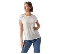 Vero Moda Rundhalsshirt AVA Damen Kurzarm Regular Fit Weiß S