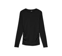 Langarmshirt VERO MODA "VMAVA SARAH LS TOP JRS NOOS", Damen, Gr. L, schwarz, Jersey, Obermaterial: 95% Lyocell, 5% Elasthan, unifarben, regular fit normal, Rundhals, Shirts Langarmshirt, Materialmix, 