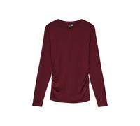 Langarmshirt VERO MODA "VMAVA SARAH LS TOP JRS NOOS", Damen, Gr. M, windsor wine, Jersey, Obermaterial: 95% Lyocell, 5% Elasthan, unifarben, regular fit normal, Rundhals, Shirts Langarmshirt, Material