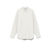 Vero moda aware Damen Vmparis Ls Loose Oxford Shirt VMA Noos, Snow White, Medium