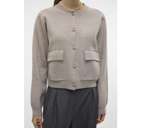 Vero Moda - Bekleidung VMAPPLE LS O-NECK BOMBER CARDIGAN GA - Beige - Größe M