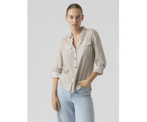 Vero Moda - Bekleidung Vmbumpy L/S Shirt New Wvn Ga Noos - Weiß - Größe M