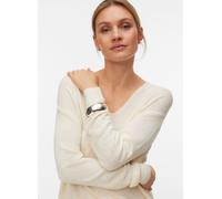 Vero Moda - Bekleidung Vmcharity Ls V-Neck Pullover Noos - Beige - Größe L