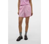 Vero Moda - Bekleidung VMCHARLOTTE MW STRIPE SHORTS WVN GA - rosa - Größe S
