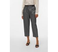 VERO MODA - VMELMA MW BARREL BELT ANKLE PANT NOOS Medium Grey Melange - Gr. - XL/32